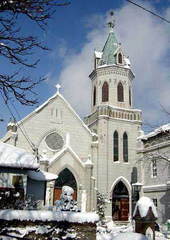 冬の元町カトリック教会