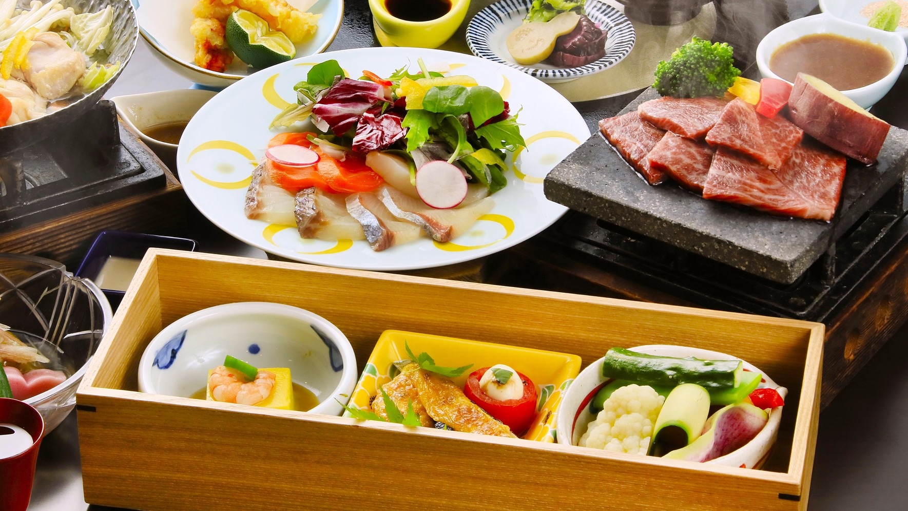 【夏休み限定】8/14〜15のご宿泊／馬刺しや天草の旬魚に舌鼓、熊本の味覚を堪能｜最上級会席「豊前」