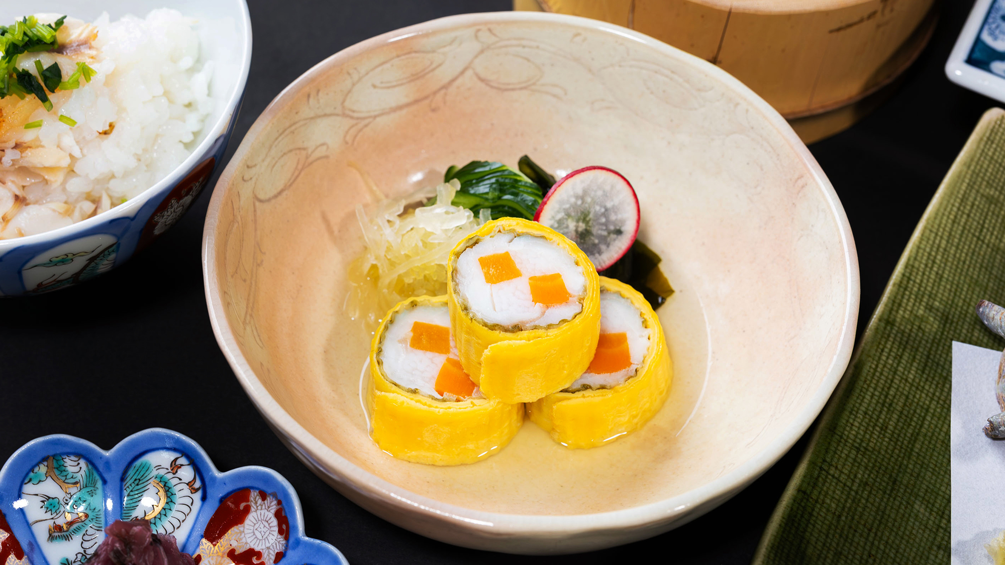 ■のどぐろ会席一例■彩り豊かな一皿