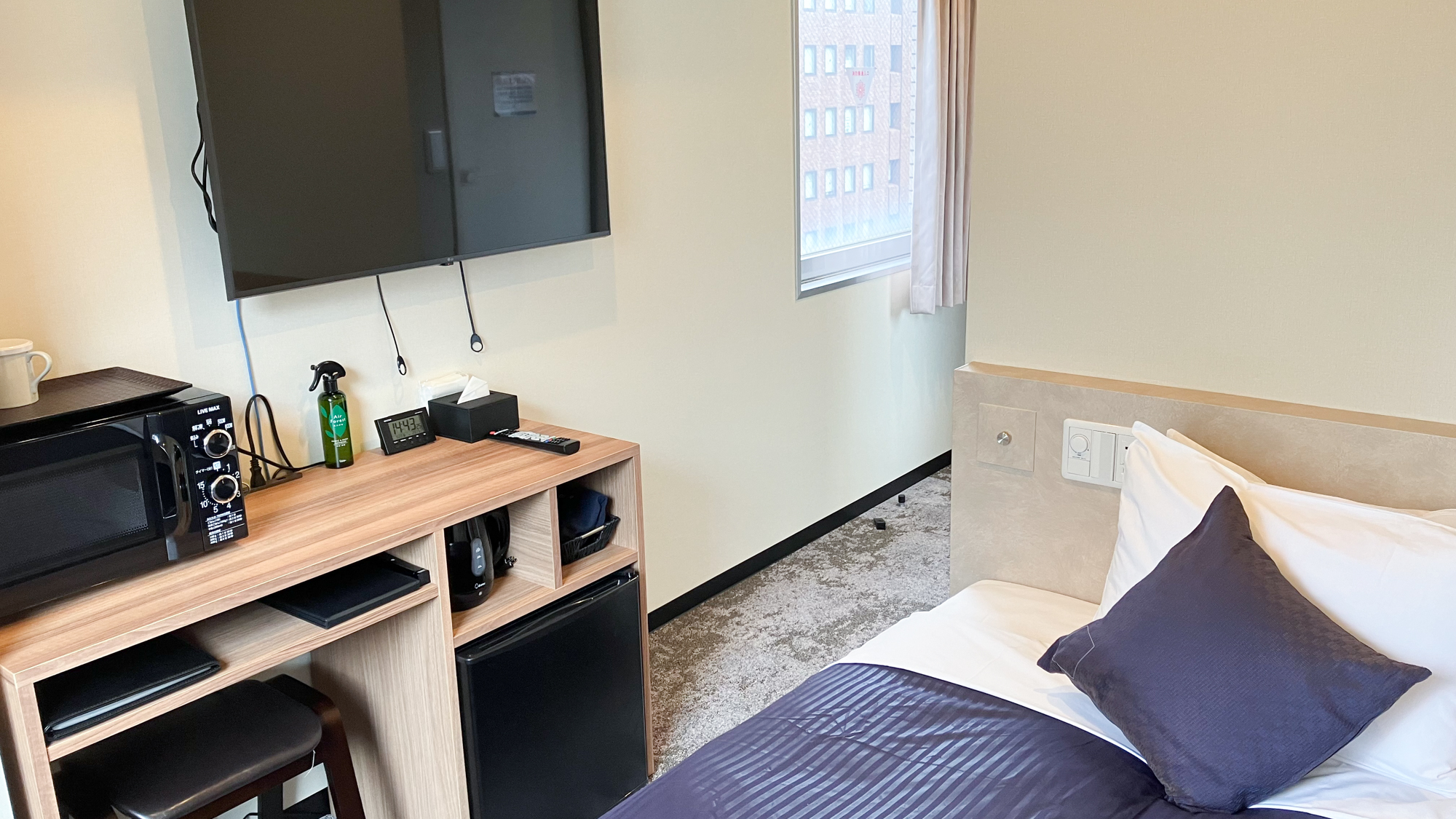 シングル角部屋