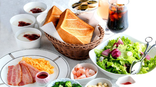 ご朝食は洋食プレート