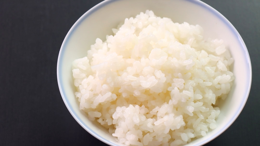 新潟県妙高産のお米は朝夕ともにご好評です