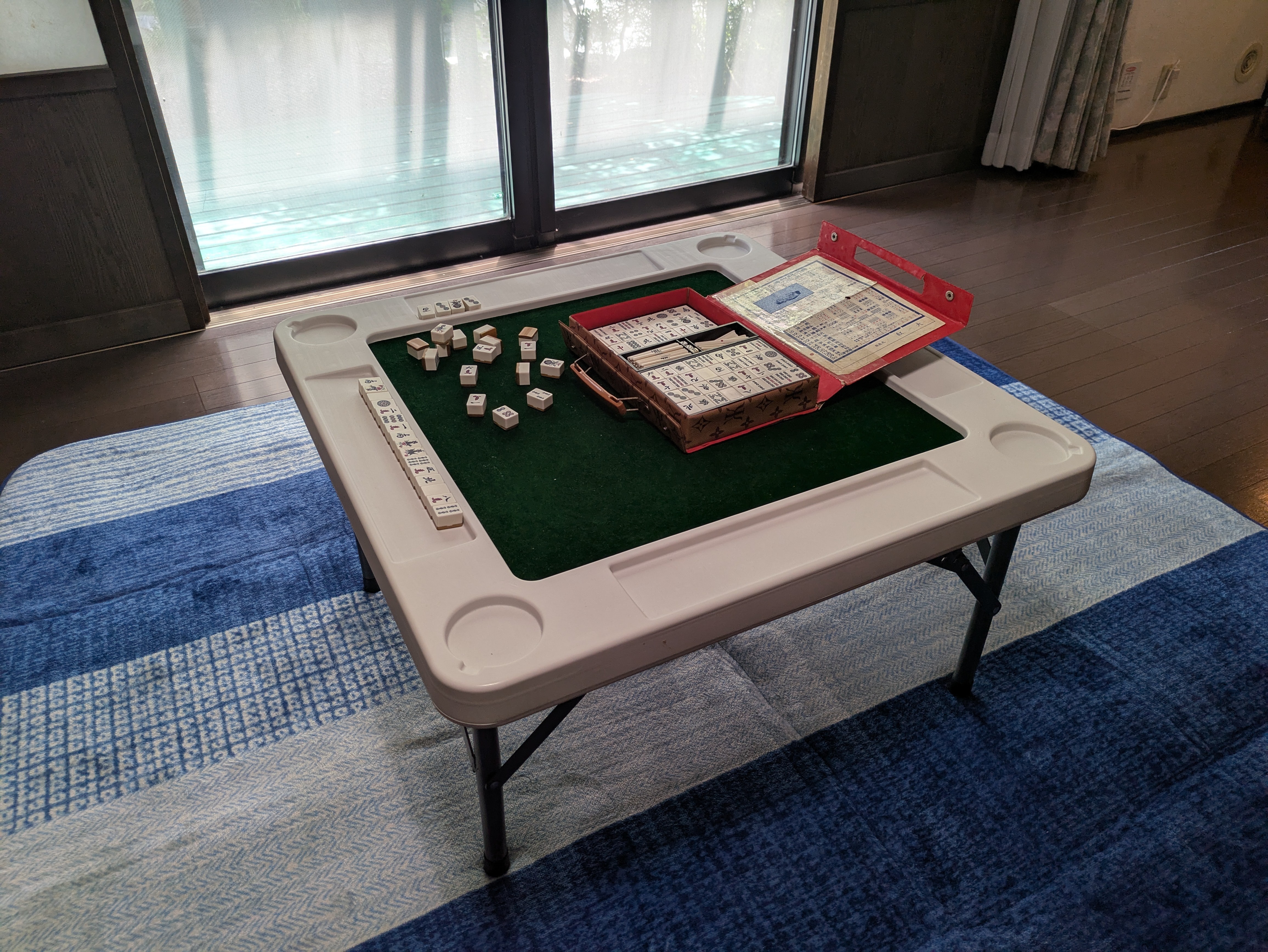 麻雀セット1つゴムマット付無料大人気