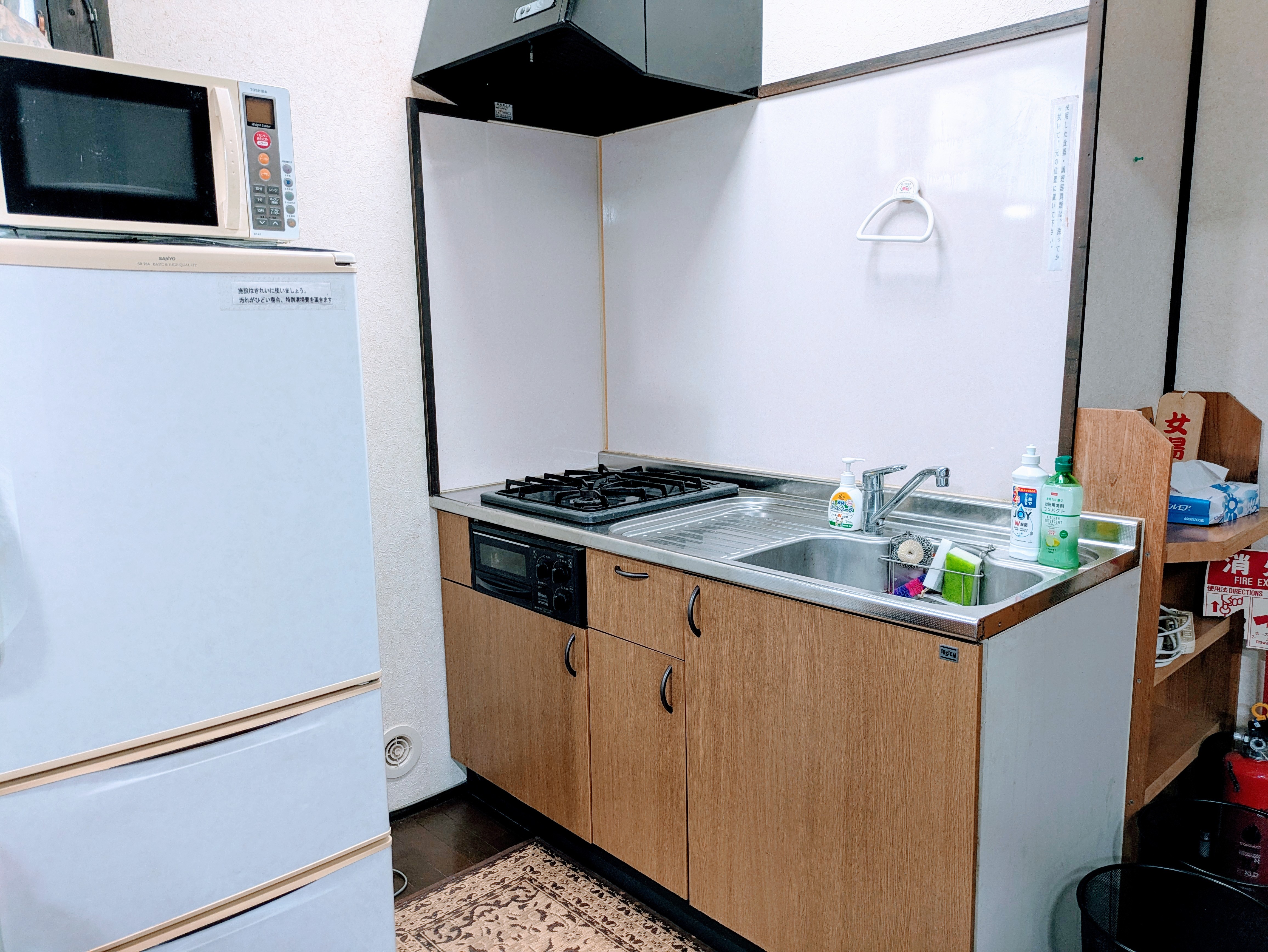 B棟キッチン美味しいお料理は自炊です☆器具付