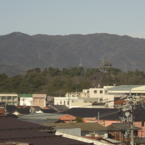 当館から望む松江城