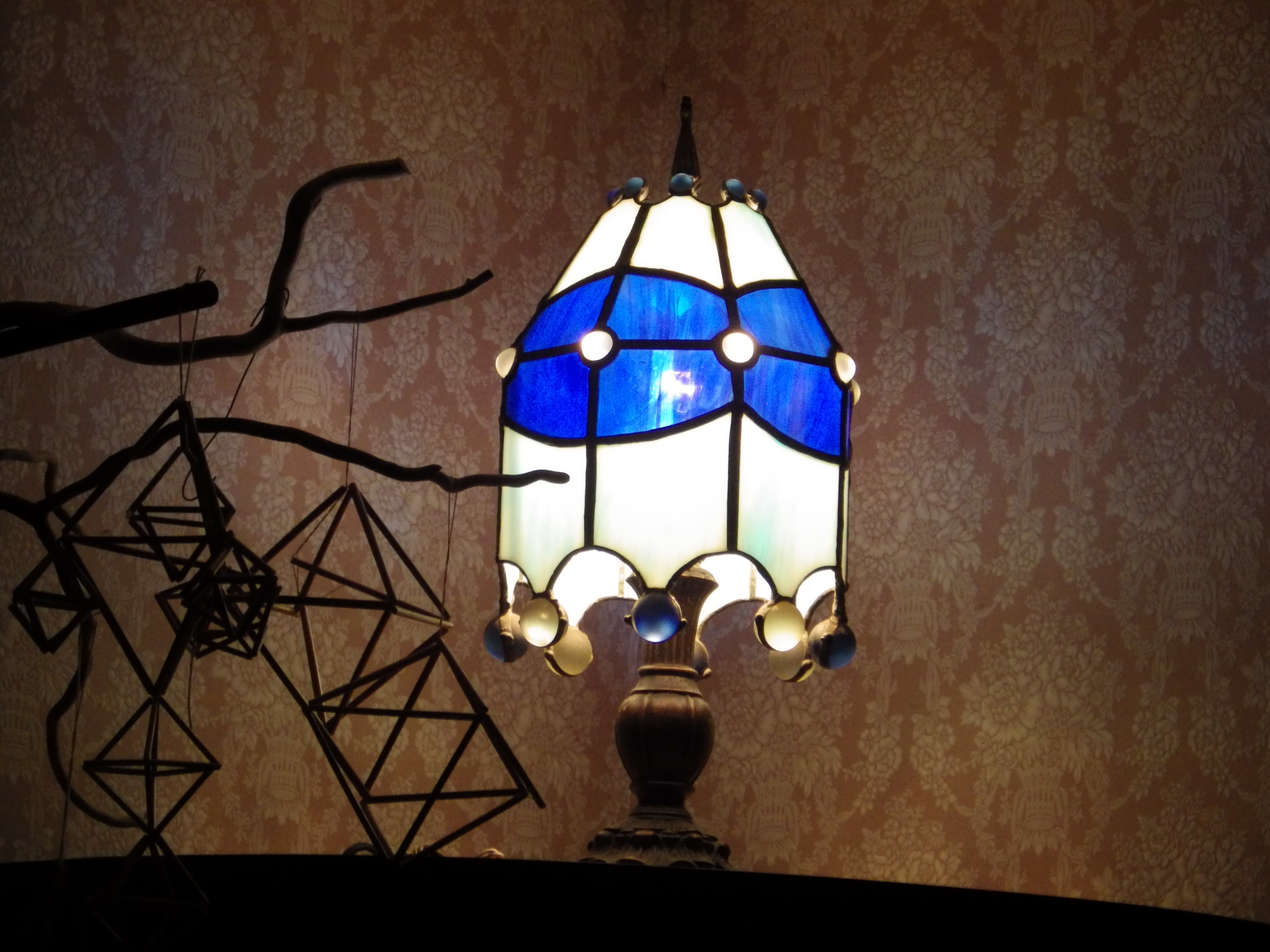ステンドグラスランプ