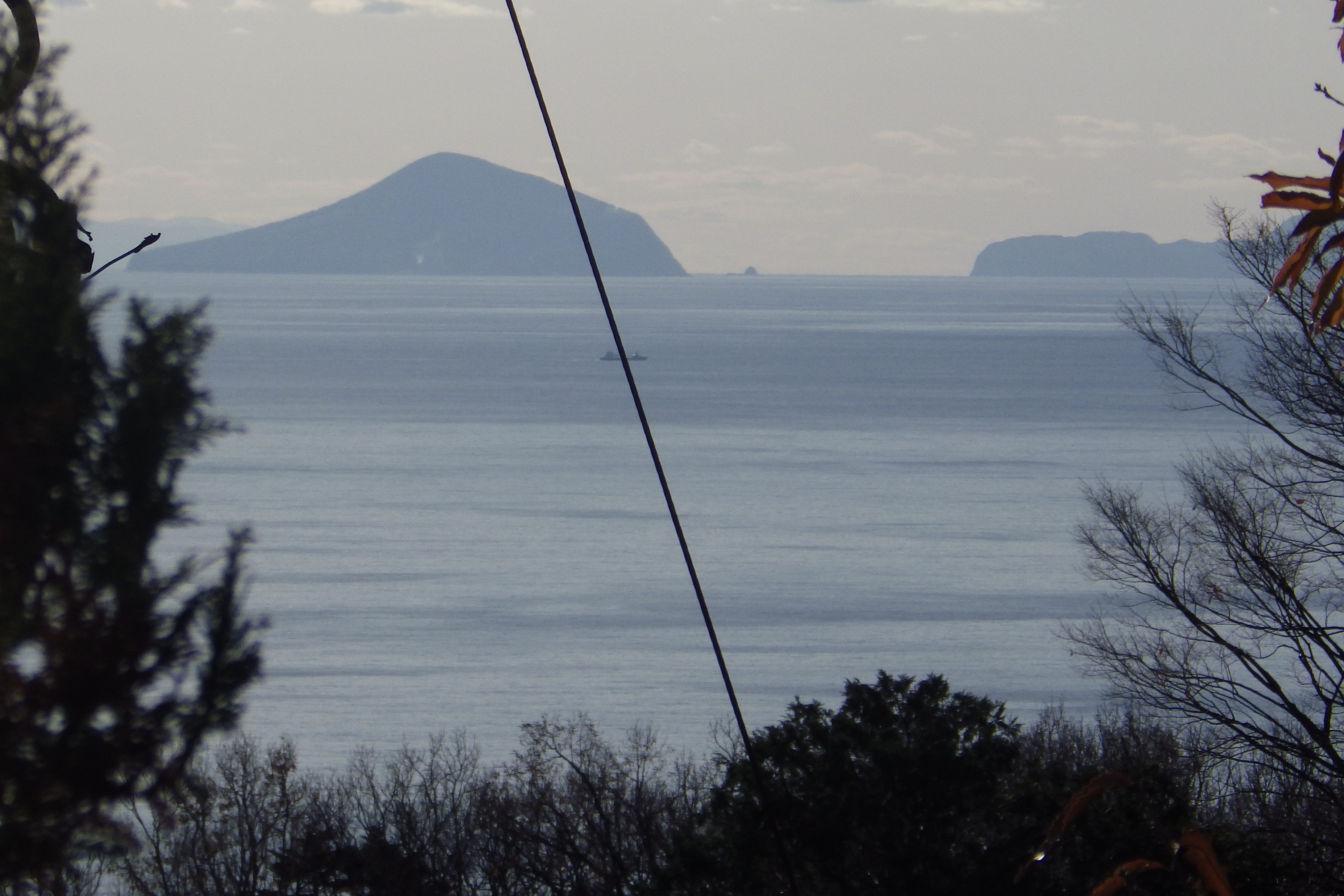 ツインルームからの伊豆七島