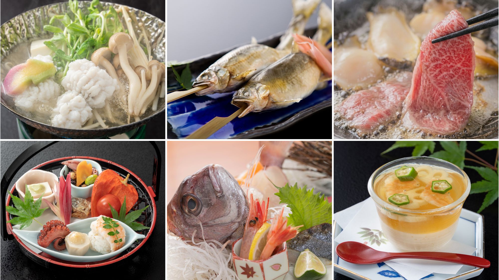 夏の宝石会席（松コース）