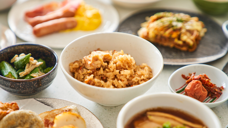 炊き込みご飯 お好み焼き　イメージ 