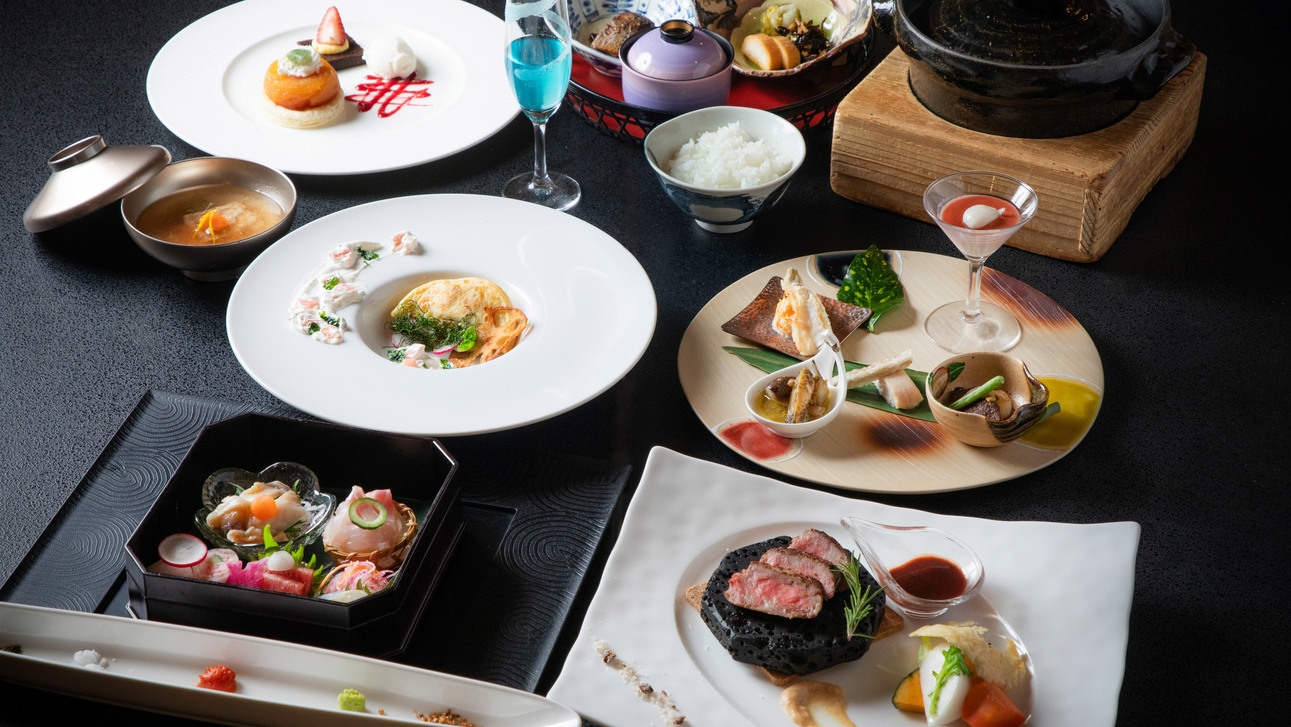 【スタンダード】半個室食事処で和洋創作会席を堪能／1泊2食