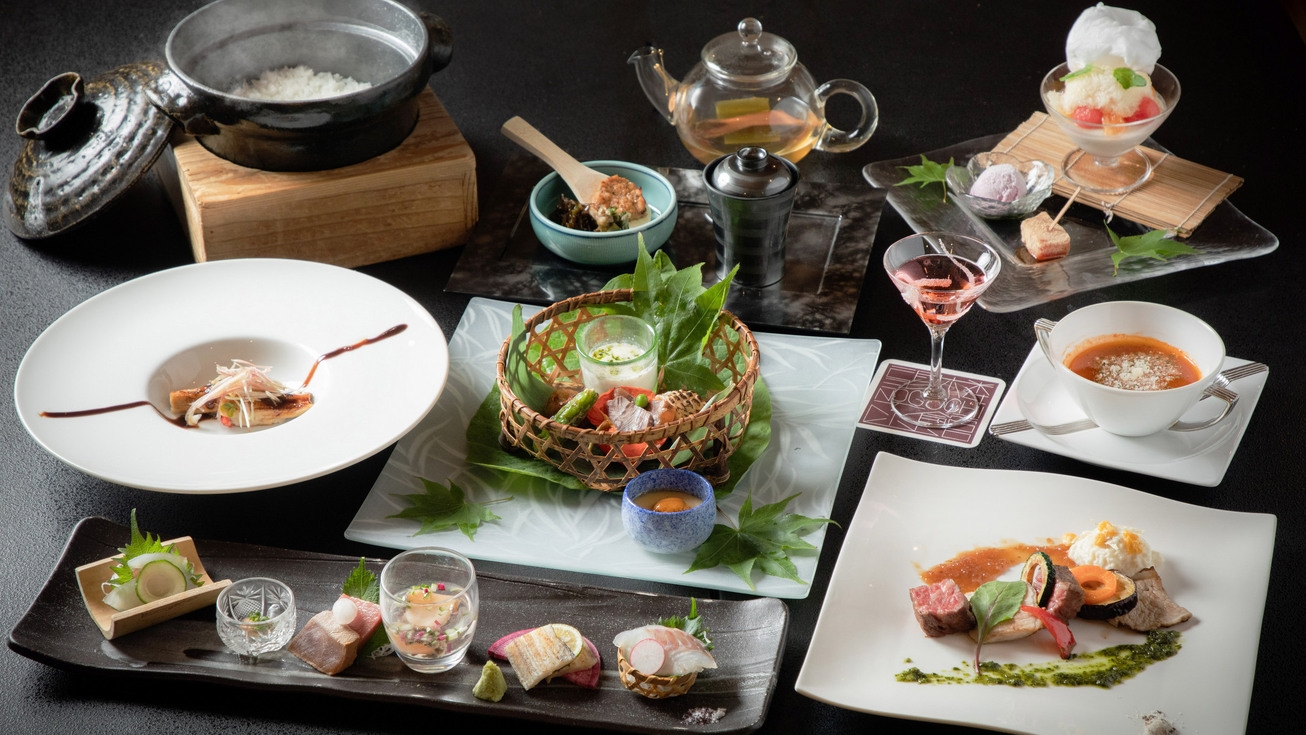 【スタンダード】半個室食事処で和洋創作会席を堪能／1泊2食