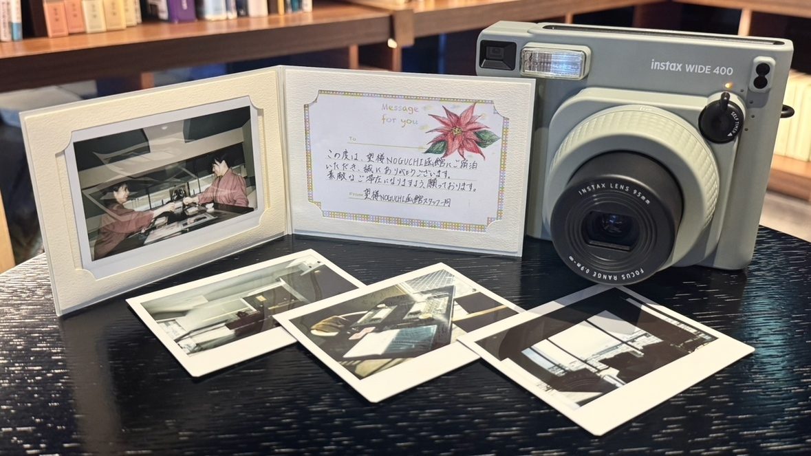 【お祝い・記念日プラン】ケーキとチェキの写真をプレゼント〜特別な思い出の一枚を／1泊2食