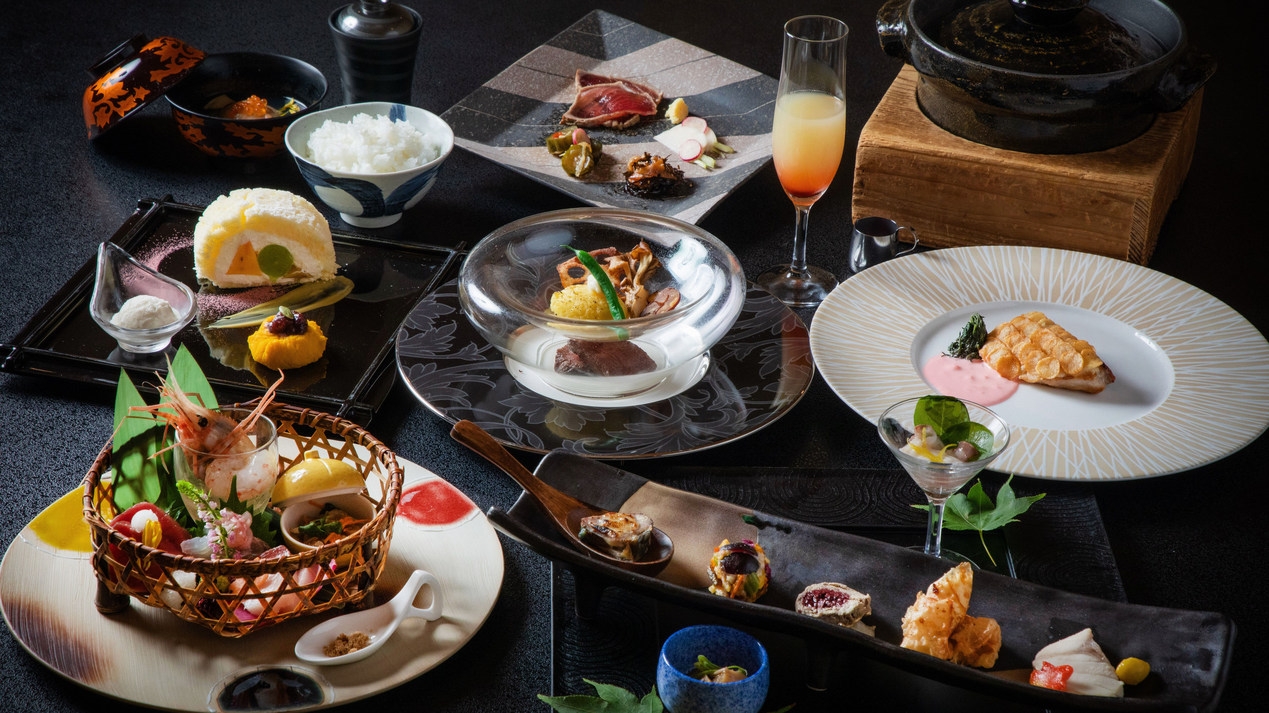 【スタンダード】半個室食事処で和洋創作会席を堪能／1泊2食
