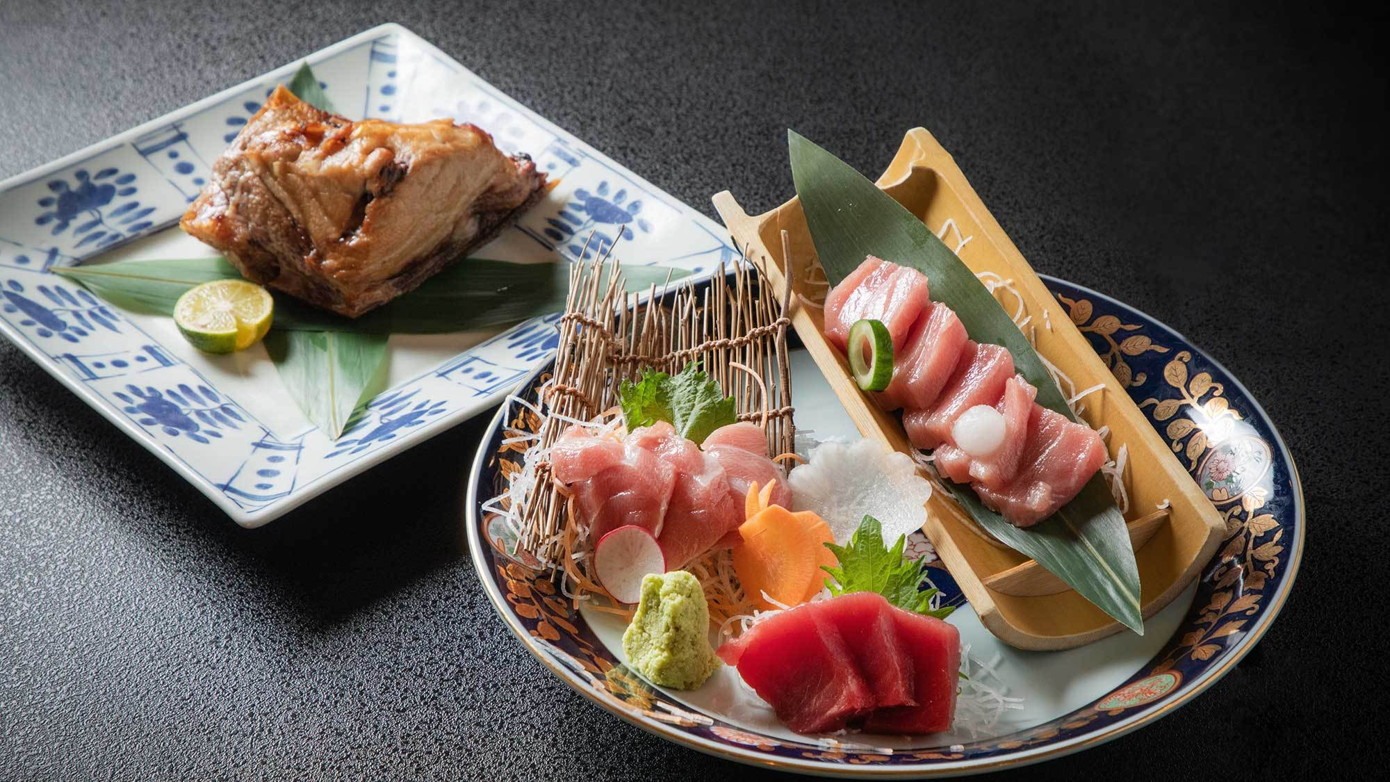 【旬のマグロ尽くし】＜3〜5月限定！鮪三昧＞半個室の食事処で朝食をより贅沢に／1泊2食