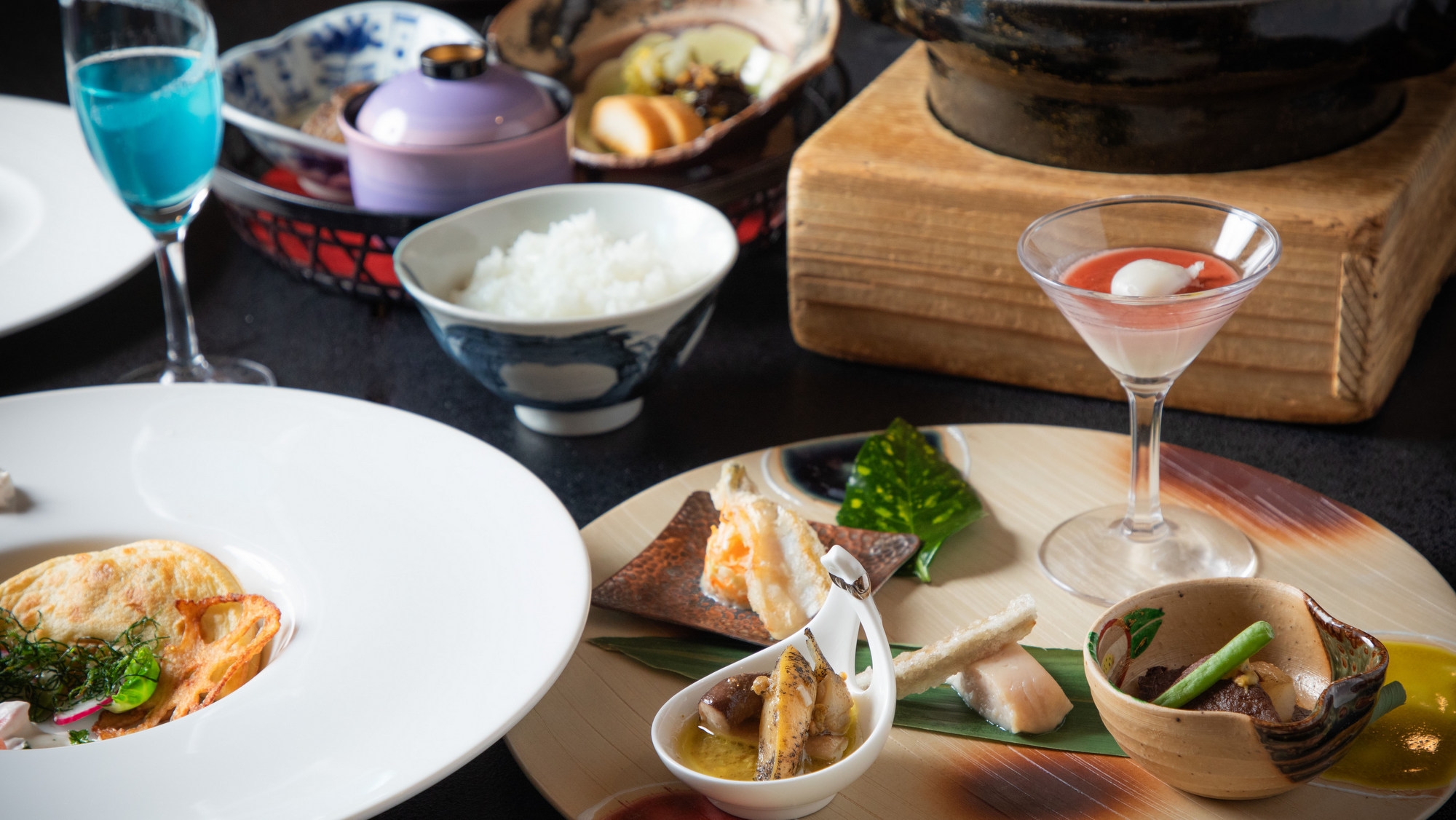 【春SALE】半個室食事処で和洋創作会席を堪能／1泊2食