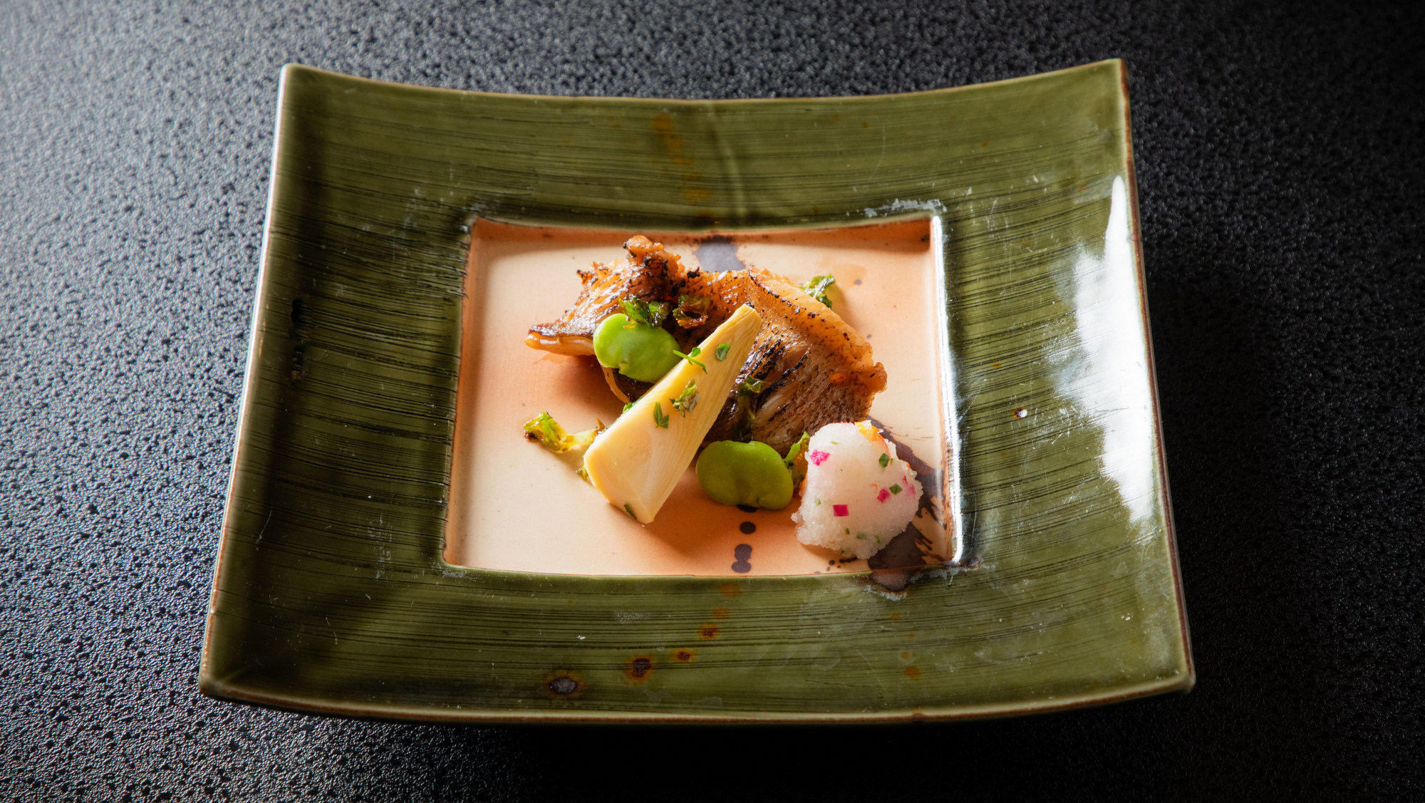 【2026春】中皿／函館産エゾメバルの幽庵焼き～タケノコ添え。大根おろし＆ふきのとうと共に～