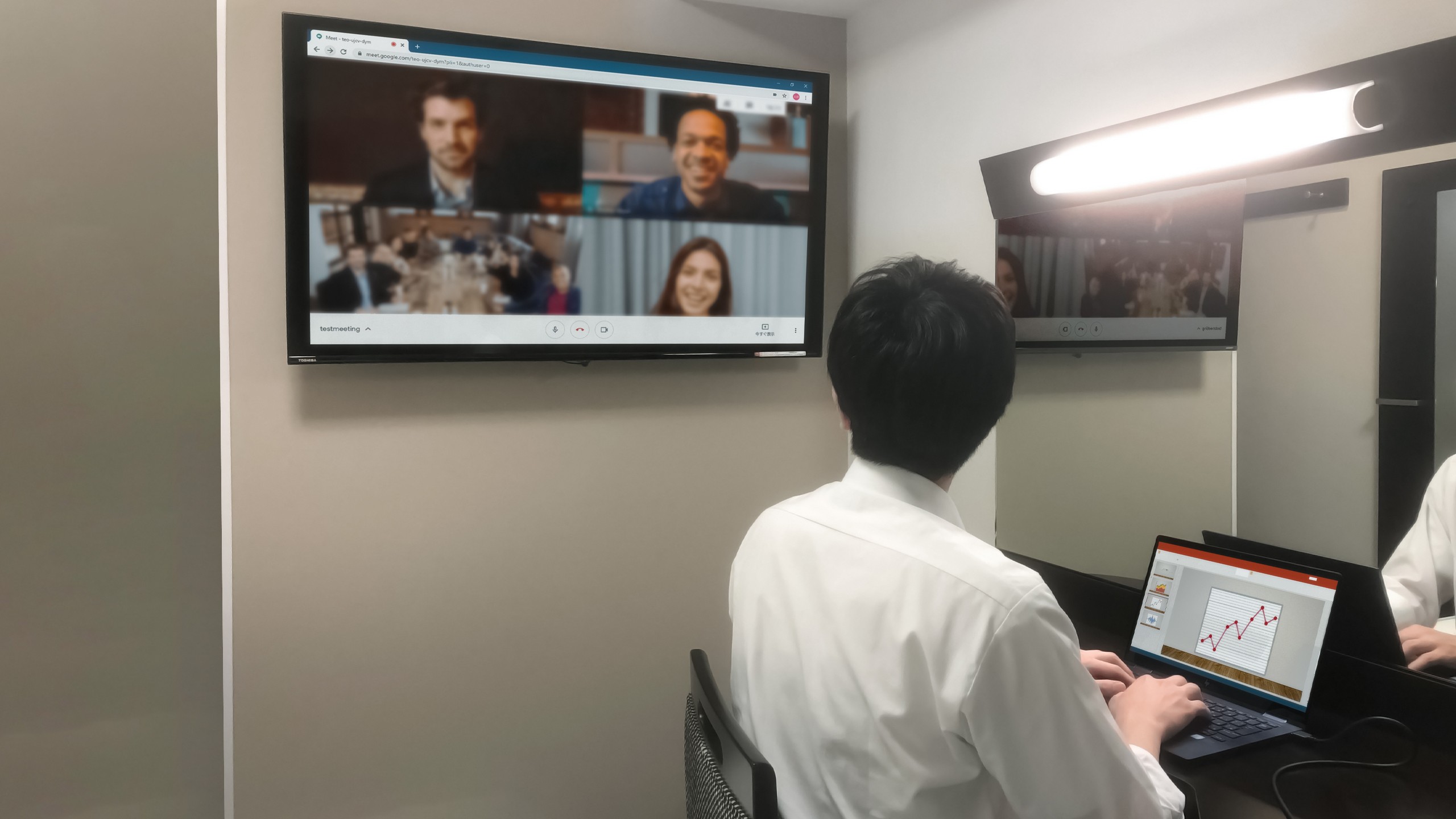 有線ミラーリング（HDMI）