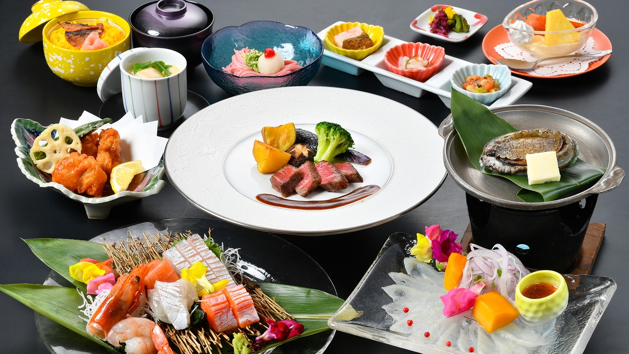 ◆凪海（なごみ）◆〜鮑バター焼き、河豚料理、若狭牛ステーキ他〜★特選コース★