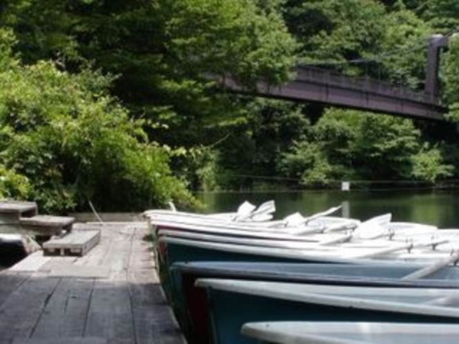 大源太湖のつり橋