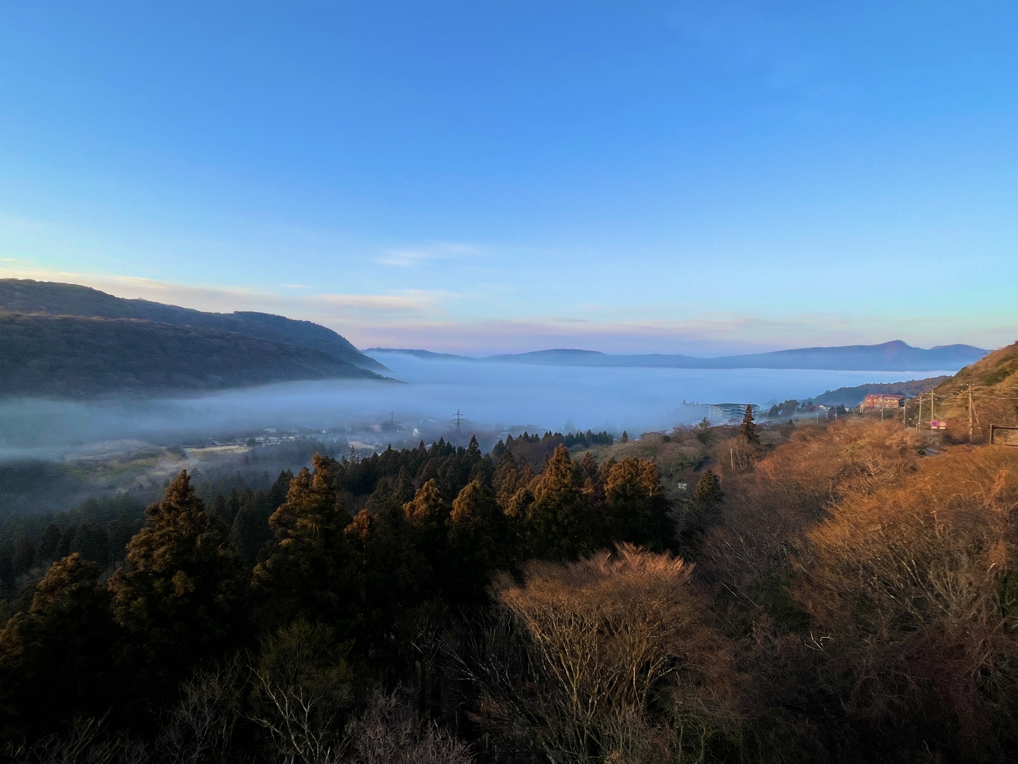 芦ノ湖の雲海