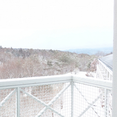 客室からの景色（冬）