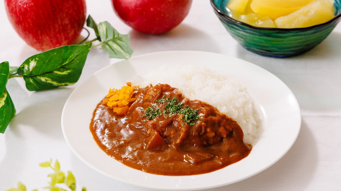【朝食付】駐車場無料！＜特製りんごカレー＞ほか、気軽に青森を味わうビュッフェ「早めの6時半開始」