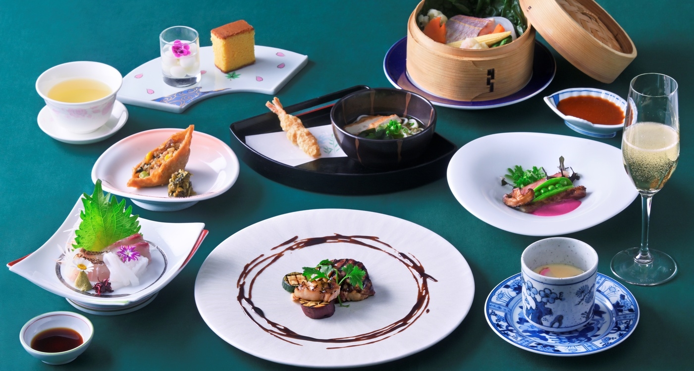【夕朝食付】長崎を詰め込んだディナーコース＆ウェルカムドリンク付-長崎浪漫-　予約時確認事項あり