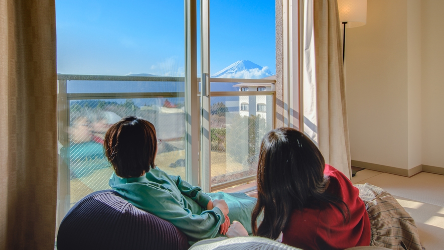 富士見和洋室★お天気のいい日にはお部屋から富士景色が楽しめます♪