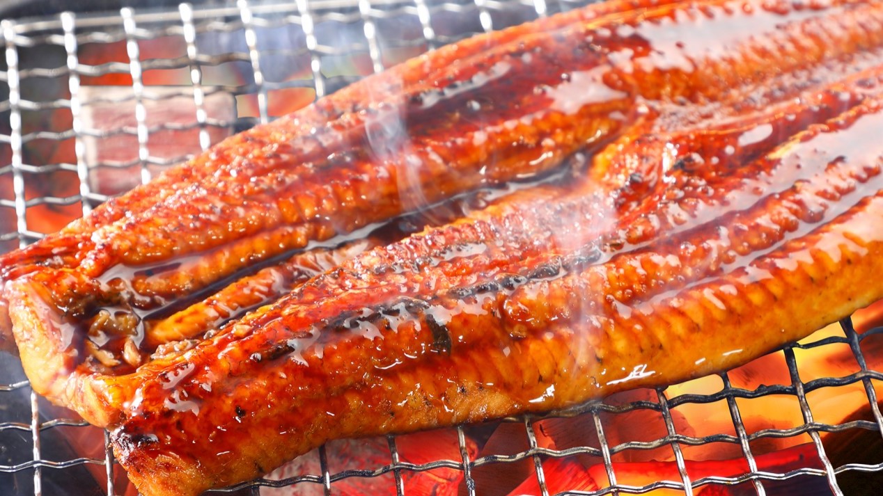 炭火でふっくら焼き上げる鰻の蒲焼