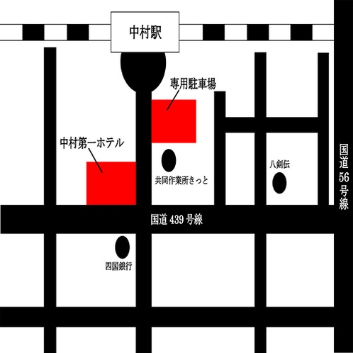 無料駐車場案内図