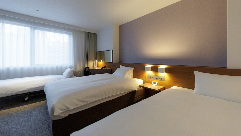 【デラックスツイン(北館) 33㎡】 ３名利用可能、ご家族やグループでのご利用に最適