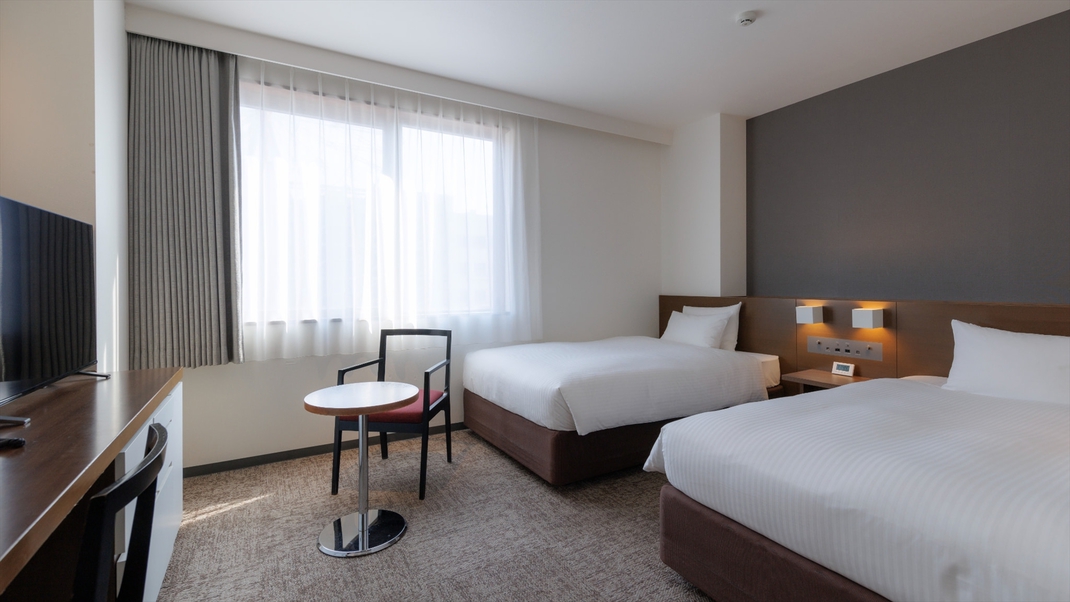 【スタンダードツイン(北館) 24㎡】３名利用可能、ご家族やグループでのご利用に最適