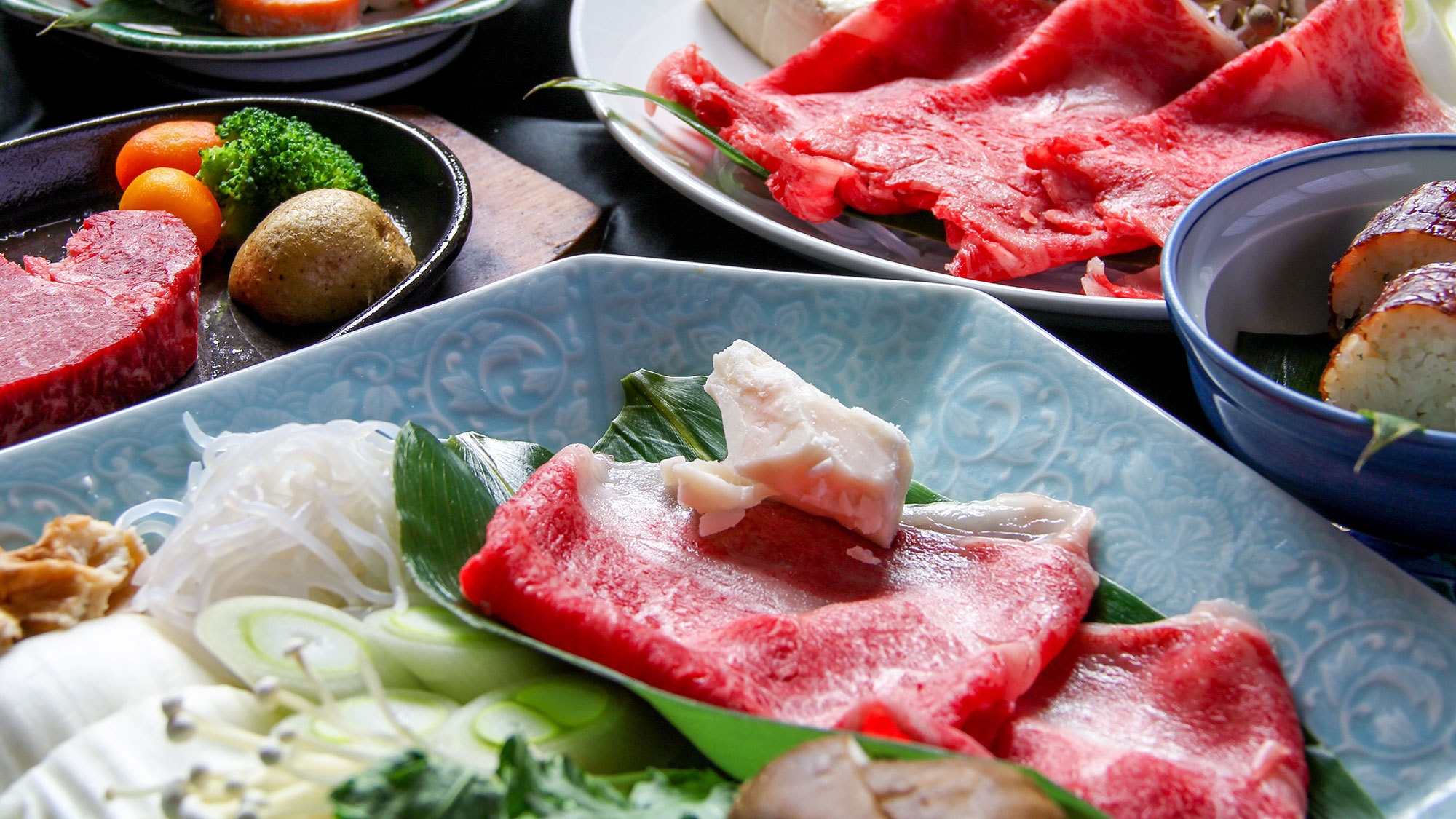 ペットと個室食【2食付/グレードアップ】米沢牛を4種の食べ方で堪能♪「米沢牛食べ尽くし」プラン