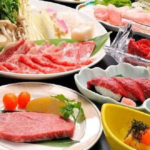 【2食付/グレードアップ】米沢牛を4種の食べ方で堪能！「米沢牛食べ尽くし」プラン【個室食】
