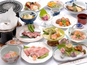 【2食付/グレードアップ】米沢牛×平牧三元豚！山形ブランド肉の贅沢食べ比べプラン【会場食】