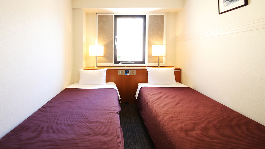 【コンパクトツイン】お得に過ごしたい二人旅にぴったりのお部屋です。