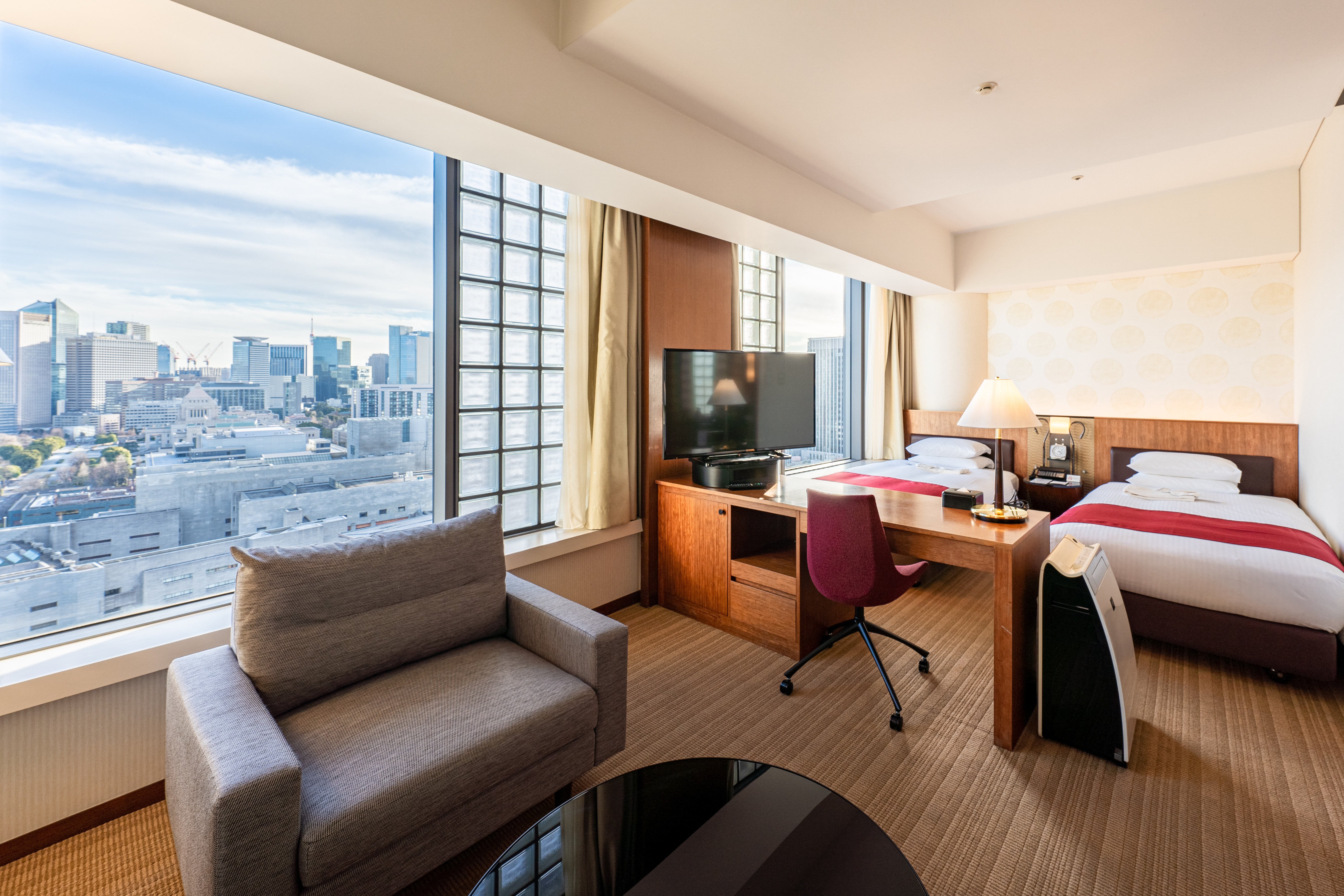 デラックスツイン（37㎡・ベッド幅110cm）