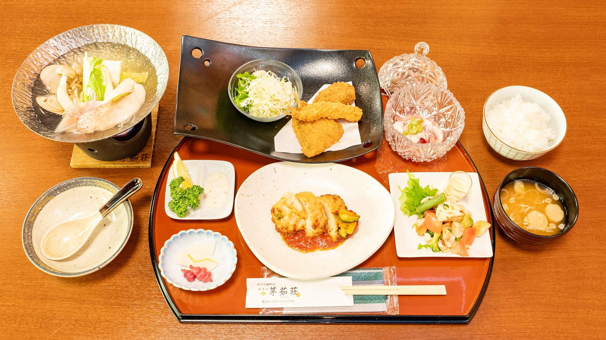 【夕食：ビジネスプラン】料理長こだわりの日替わりメニュー（一例）