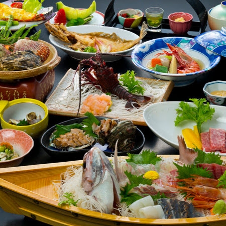 楽天限定【欲張りプラン】伊勢えび・和牛＆季節の会席と舟盛付