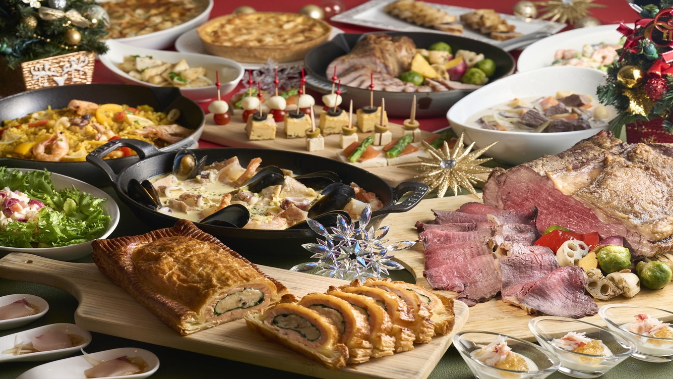 ★クリスマス限定★ホテルのご馳走食べ放題 【28階特別朝食＋13特典付】タワーフロア《2食付》