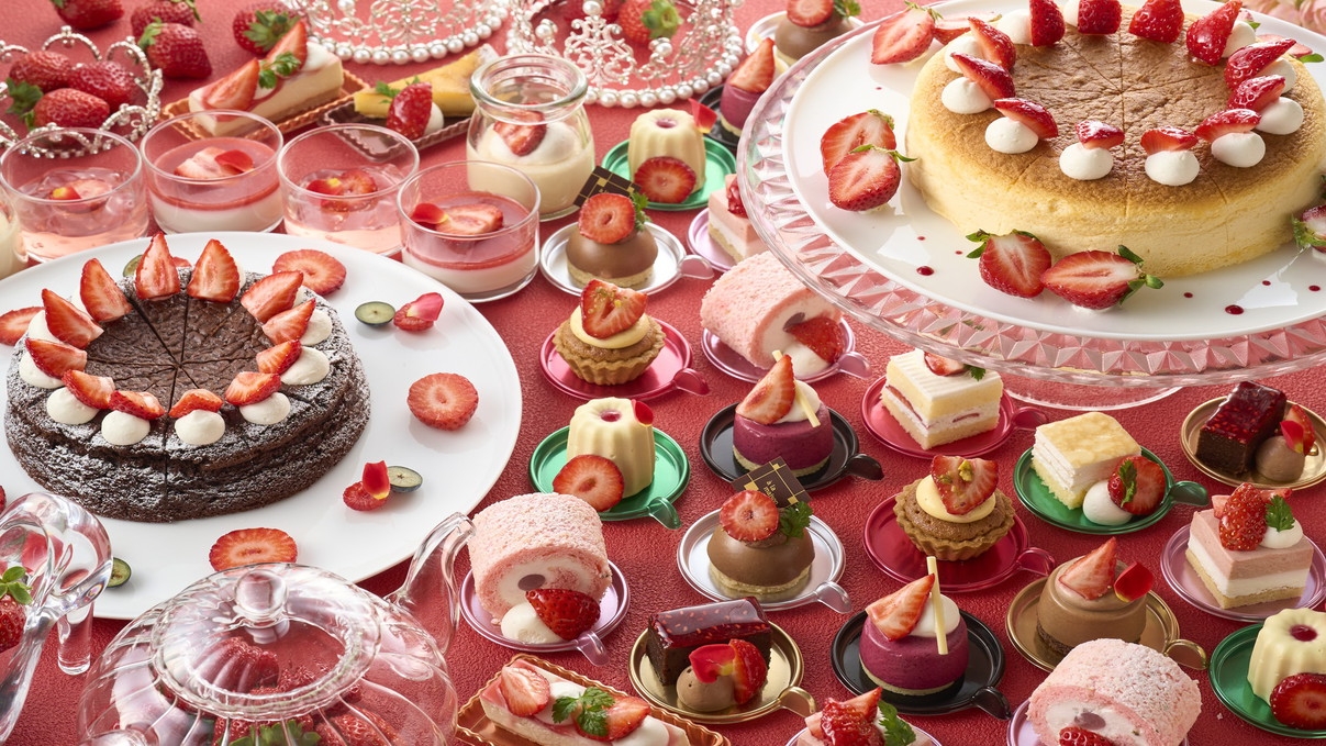 ご褒美ランチ［いちごスイーツ食べ放題］と朝食ビュッフェ付 贅沢ステイ 〜スーペリアフロア《2食付》〜