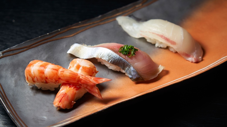 1階 天ぷら・寿司「皿倉」の寿司ディナー