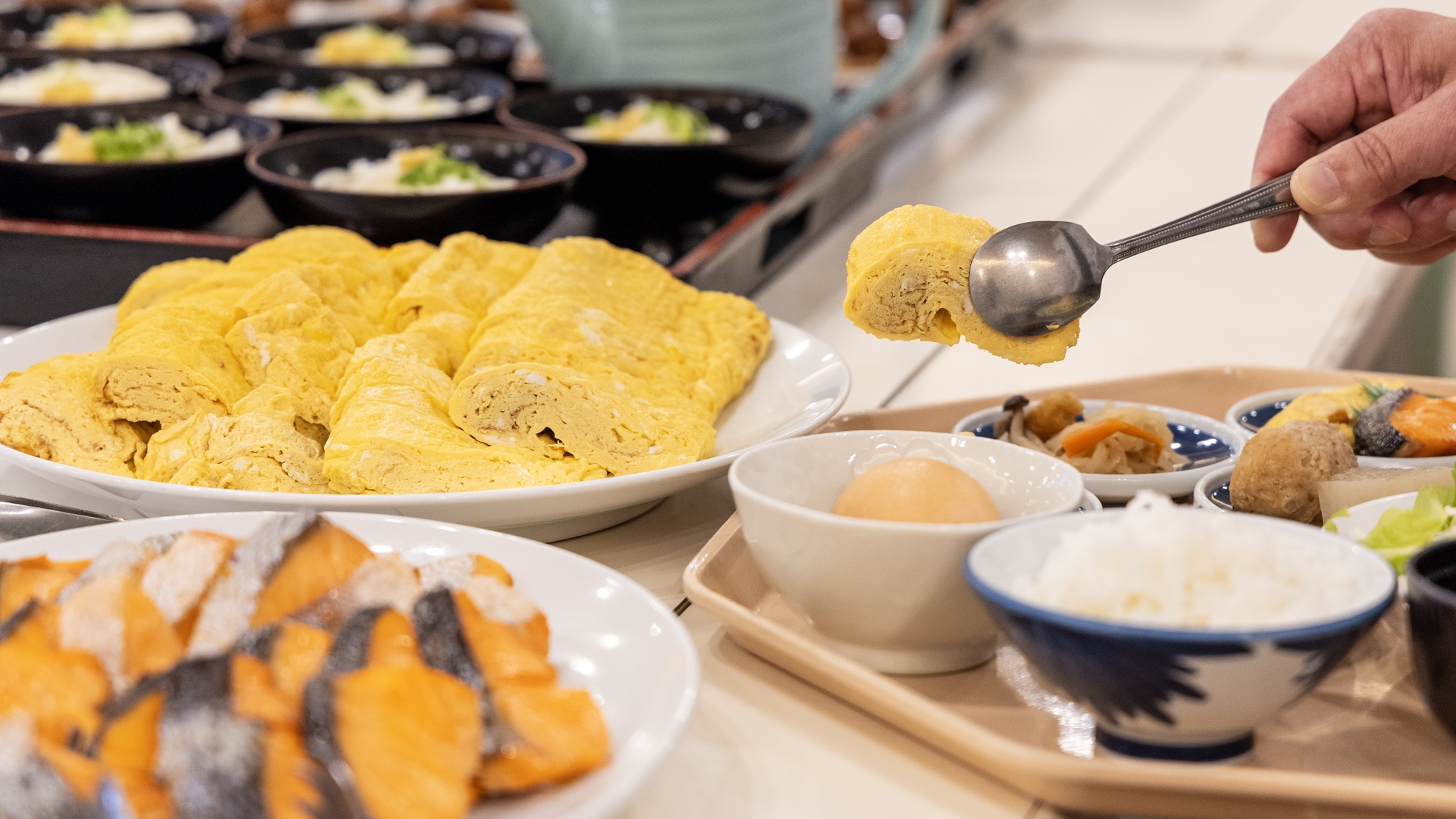 【朝食・小鉢バイキング】お好きなものをお好きなだけ楽しめる、ビジネスマンにも人気のしっかり朝食。