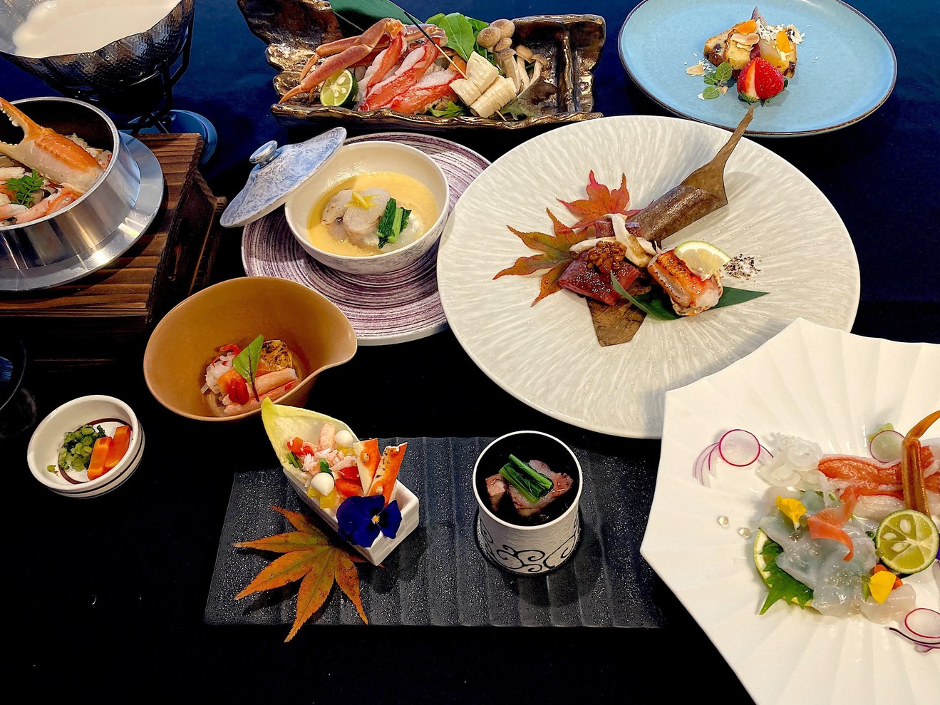 【週末】夕食19：30〜夏プレミアムフレンチ会席〜厳選食材、本鮪と鱧、讃岐のアスパラ　10時アウト
