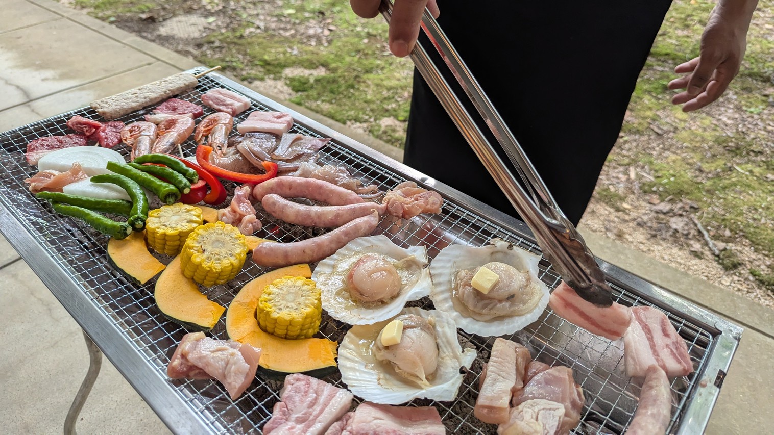 【早割】17：00〜　ホテルでキャンプ気分♪ファミリーBBQ〜ソフトドリンク付　チェックアウト10時