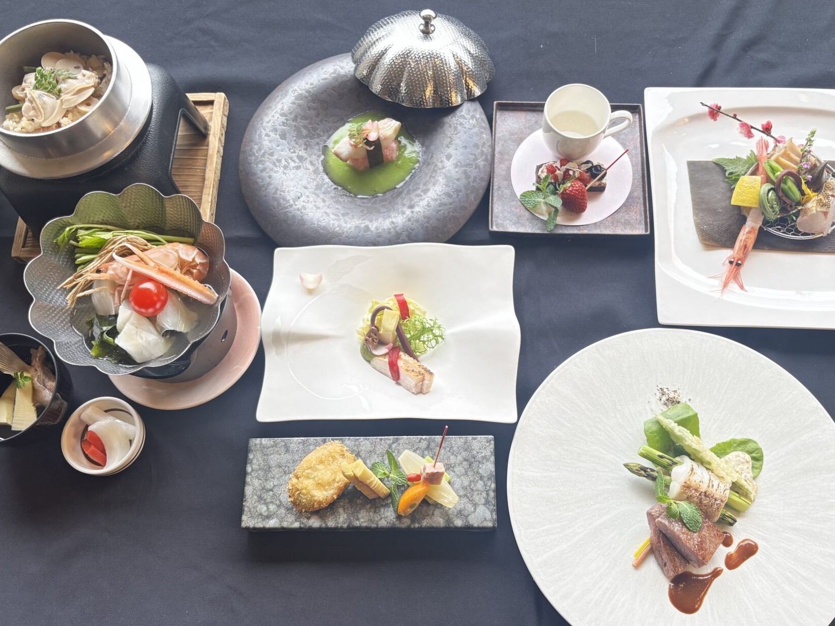 【10％OFF】【楽天スーパーSALE】 春〜プレミアムフレンチ会席〜厳選食材甘鯛と鮑　11時アウト