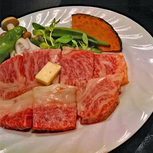 【横綱級えびすこプラン】埼玉県産和牛ステーキに鹿肉味噌陶板付きでボリューム満点