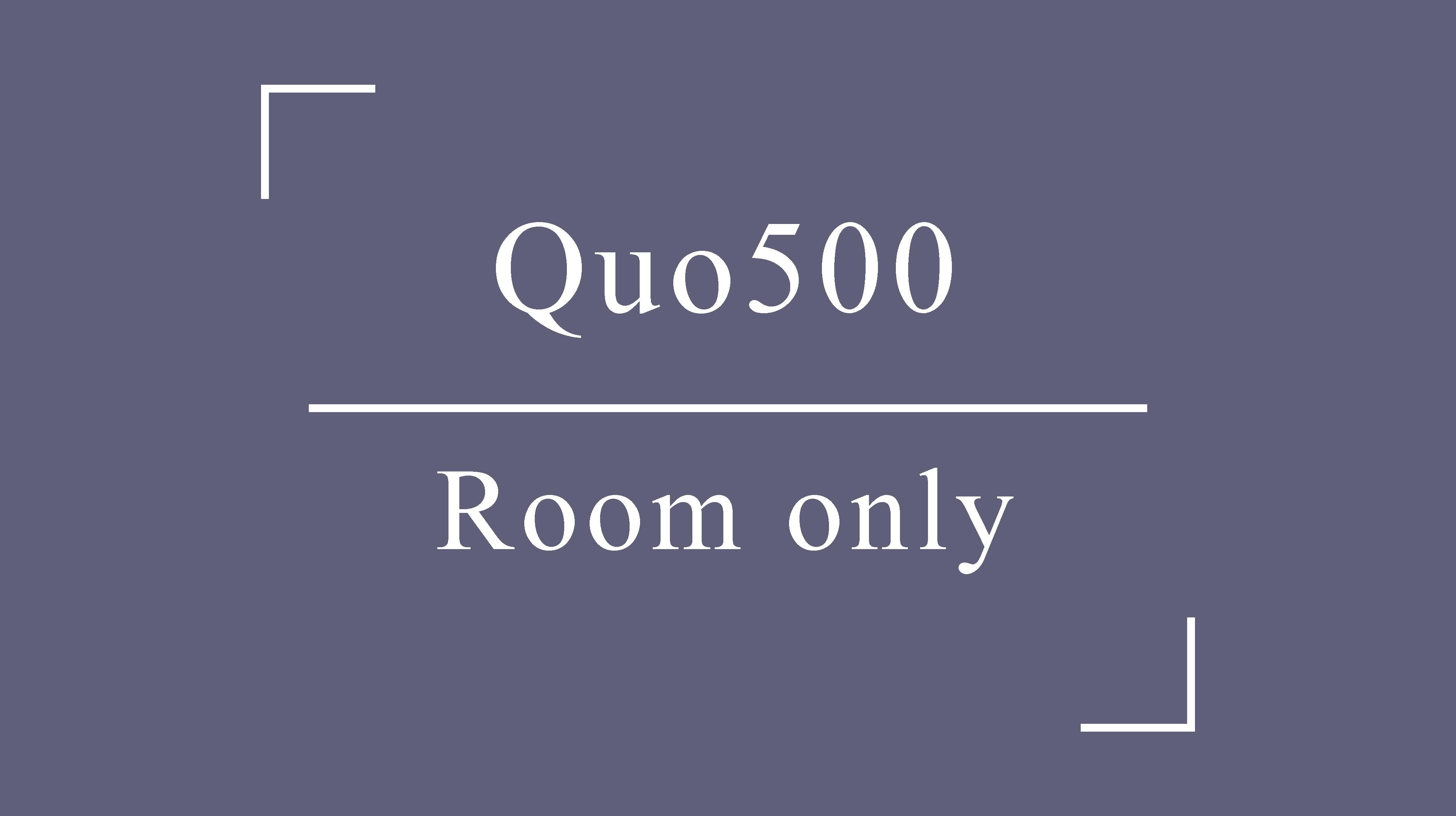 QUOカード500プラン□素泊り□