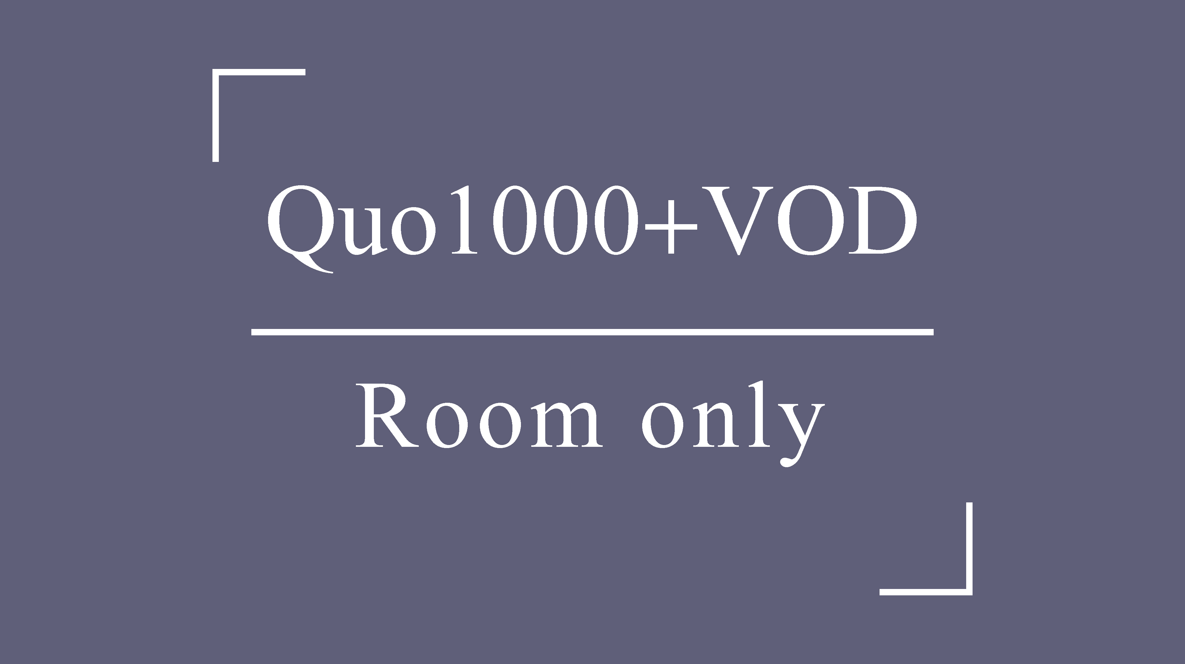 《QUOカード1000＋VOD見放題》プラン□素泊り□