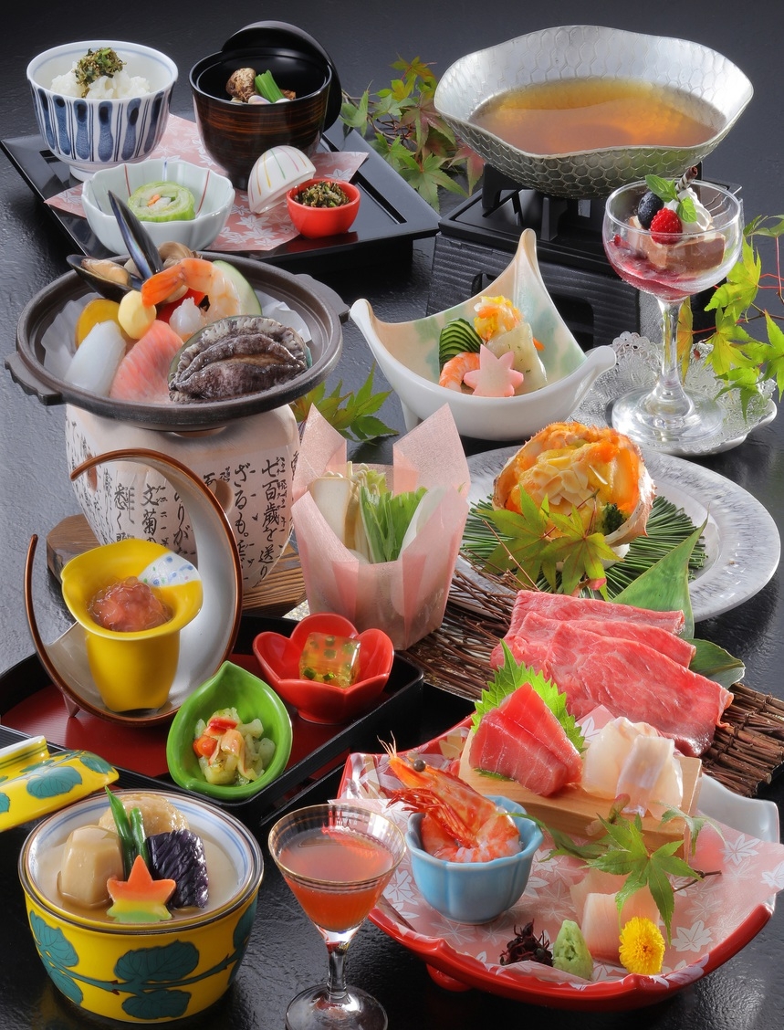 【秋のだんらんプラン】　はなやかコース　旬のご馳走を存分に♪八幡屋秋の一番人気のお料理満載★
